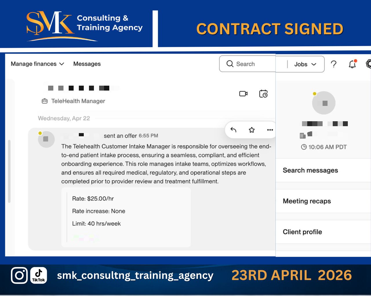 Contract signed