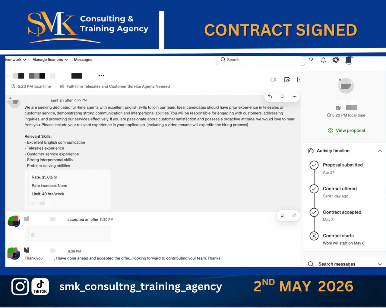 Contract signed