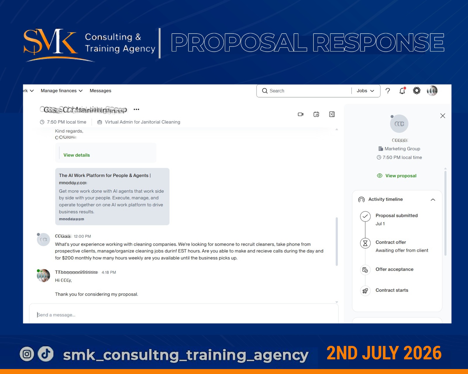 Proposal response